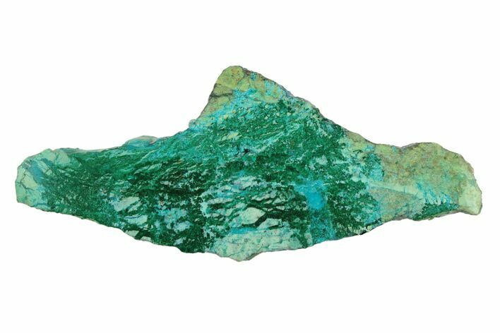 Polished Blue River Chrysocolla Slice - Arizona #303041